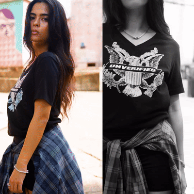 Unverified Screaming Eagle Ladies Tee